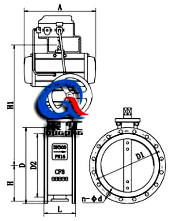 氣動(dòng)通風(fēng)調節蝶閥 (配定位器) 